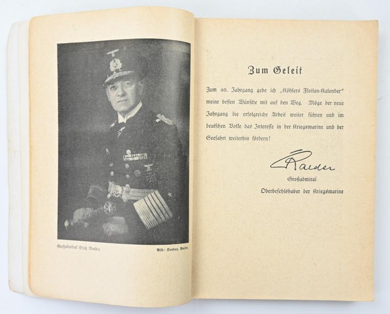 German Third Reich 'Kohler's Flotten-Kalender' 1942