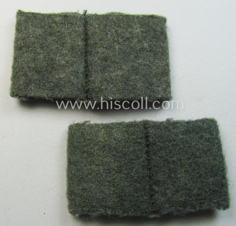 Attractive - fully matching and scarcely found! - pair of WH (Heeres) 'Grenadiere'-related, so-called: regimental shoulderstrap-'slip-ons' (ie. 'Schulterstück-Überschuben') as was intended for usage by a: 'Soldat des Grenadier-Rgts. 115'