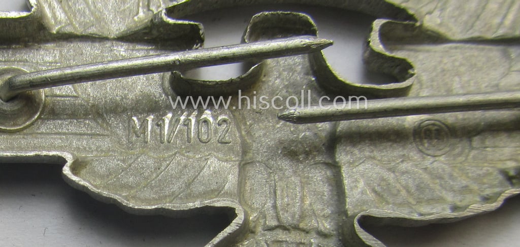 Superb - and truly scarcely encountered! - N.S.K.K. (ie. 'National Socialistisches Kraftfahr Korps') officers'-pattern visor-cap-eagle being a maker- (ie. 'RzM - M1/102'-) marked example that comes in a 'virtually mint- ie. unissued'-, condition