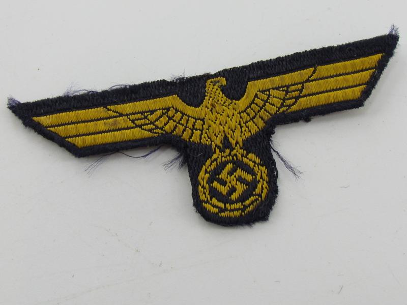Kriegsmarine blue/gold ‘BeVo’ cap eagle