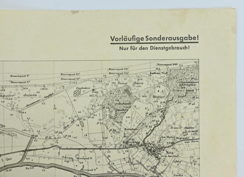 German Mapcard of 'Ballum' Holland