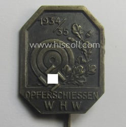 WHW- (ie. 'Winterhilfswerke'- ie. 'Opferschiessen'-) related commemorative lapel-pin...