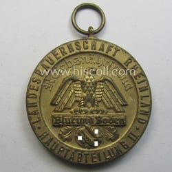 Bright golden-toned, typical 'Reichsnährstand'- (ie. 'RNSt.'-) related, (portable)...