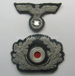 Clearly used- and/or cap-removed, WH (Heeres) officers'-pattern, visor-cap...