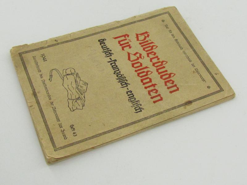 Wehrmacht translation booklet German-French-English