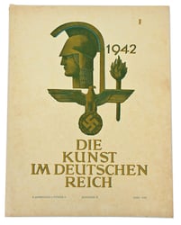 German Third Reich Magazine 'die Kunst im Deutschen...