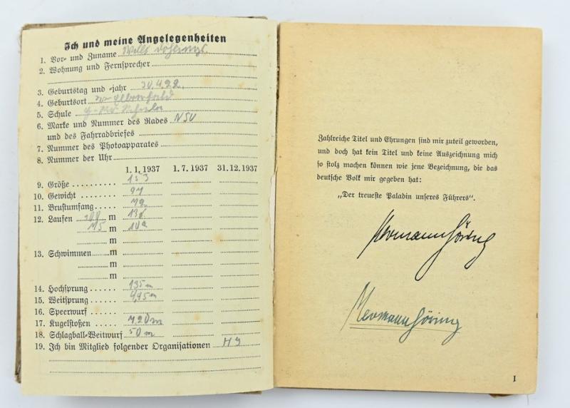 German Third Reich Pocket Agenda 1937