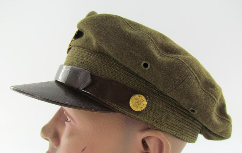 US WWII Army Air Force Officer's Crusher Visor Cap