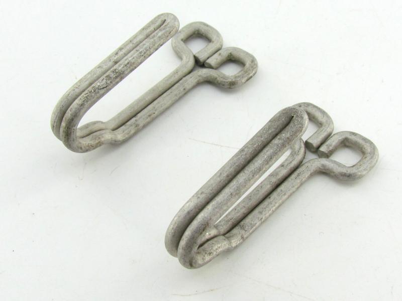 Wehrmacht/SS aluminum belt support hooks for Feldbluse