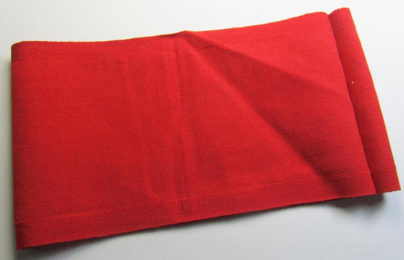 Attractive - and scarcely found! - EM- (ie. NCO-) pattern 'Reichsluftschutzbund' (ie. 'RLB'-) service-armband as executed in the neat 'BeVo'-weave-pattern as was specifically intended for usage by the: 'RLB-Werkluftschutz'