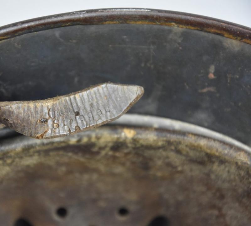 M35 Luftwaffe double decal ‘Normandy’ camouflage helmet SE64