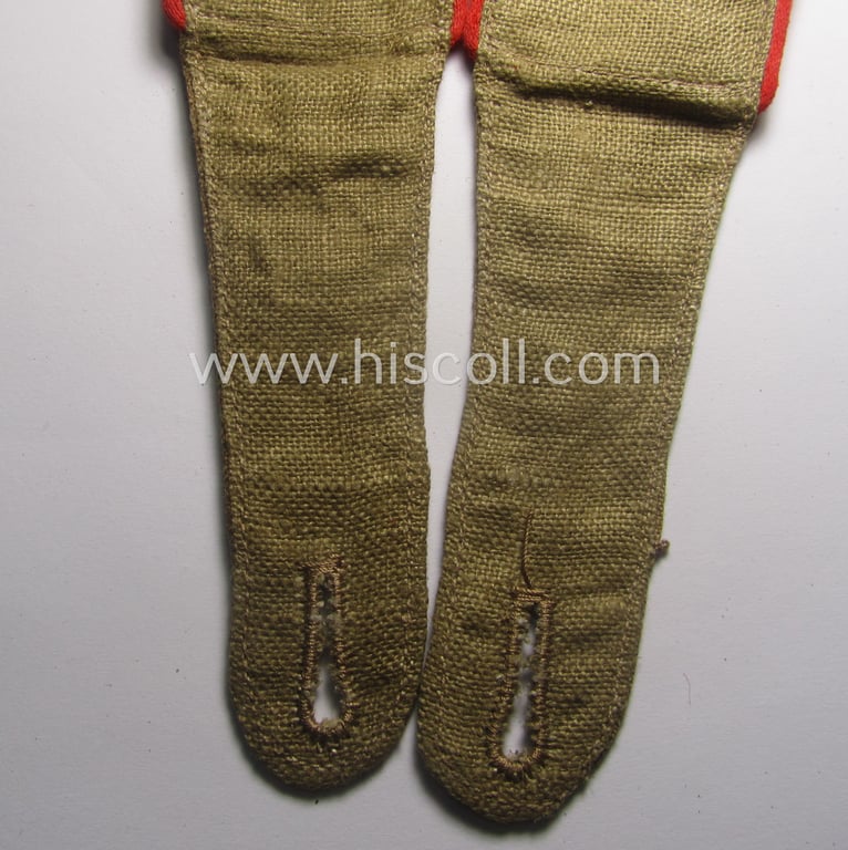 Pair of WH (Luftwaffe) 'tropical-styled', EM-type shoulderstraps: 'Soldat der Flak-Artillerie-Trpn.'
