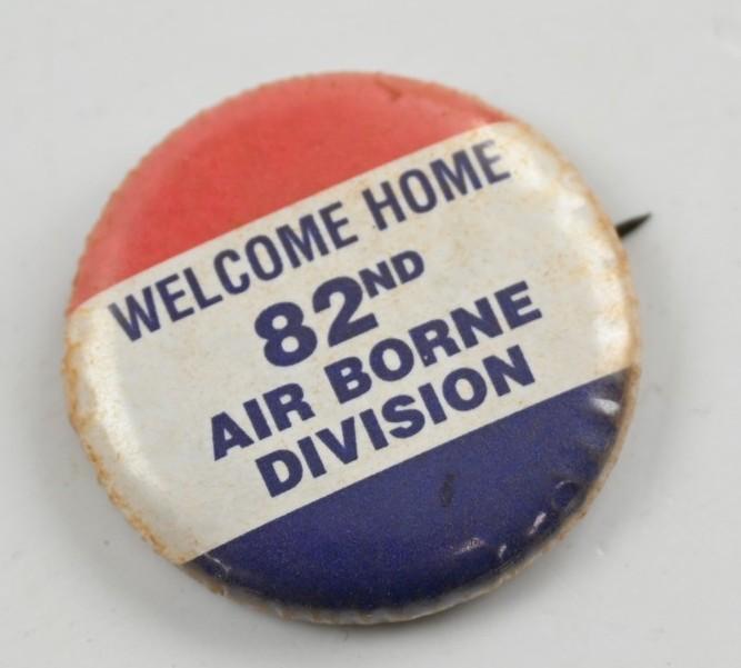 US WW2 82nd Airborne Division Welcome Home Button
