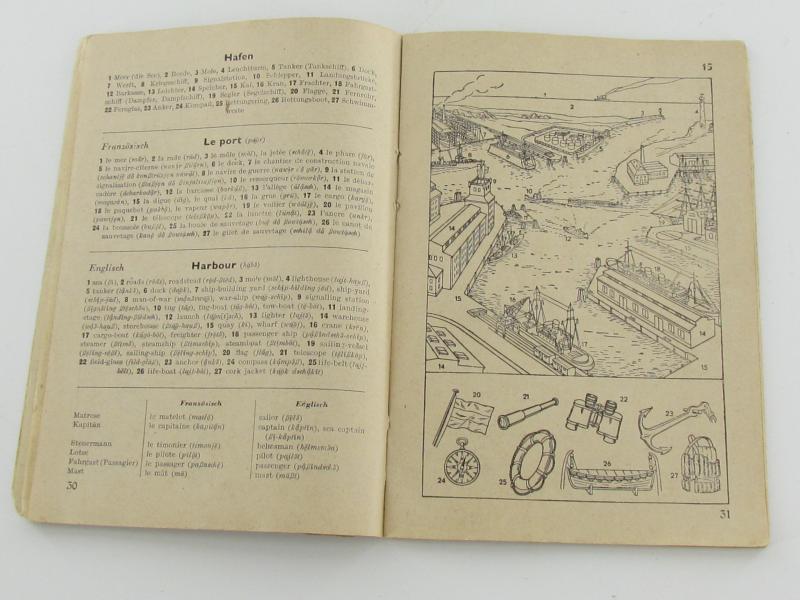 Wehrmacht translation booklet German-French-English