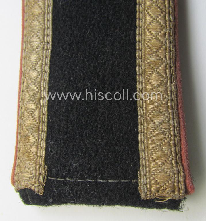 Single, WH (Heeres) NCO-type shoulderstrap for usage by an: 'Unteroffizier' who served within the: 'Panzer-Truppen'