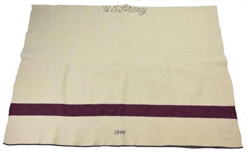 US WW2 Medical Department Wool Blanket 1944