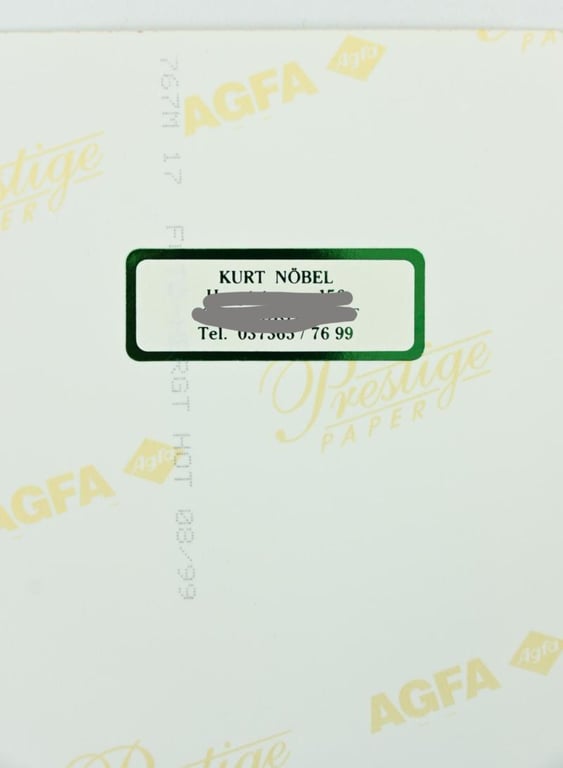 Signature of Wehrmacht Heer KC Recipient 'Kurt Nobel'