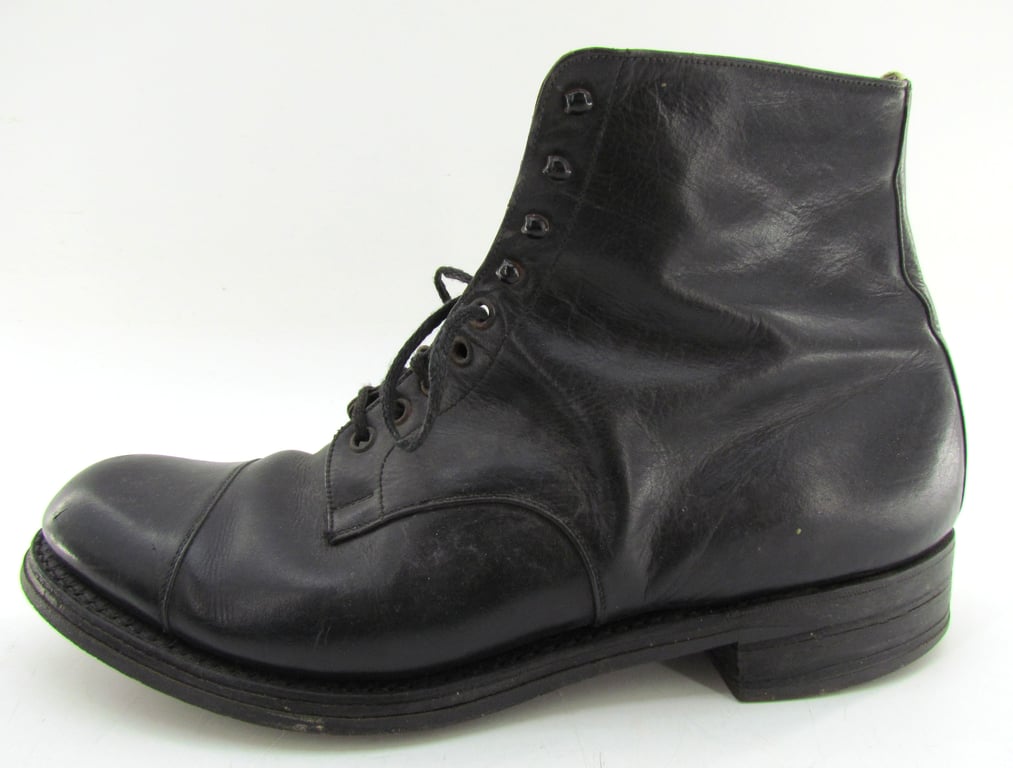 German Officer's Private Purchase Dress Ankle Boots – 1930s/1940s Style