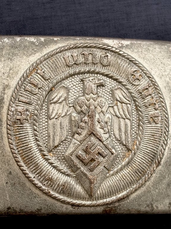 WWII GERMAN HITLER YOUTH STEEL BELT BUCKLE.