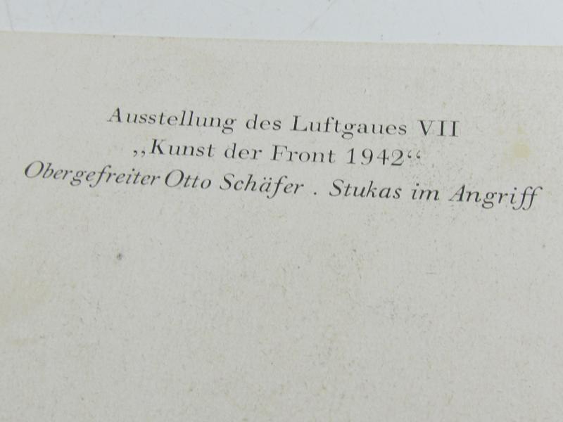 Postcard : Exhibition ‘Kunst der Front’, 1942
