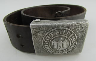 Wehrmacht Aluminum  Buckle with Belt
