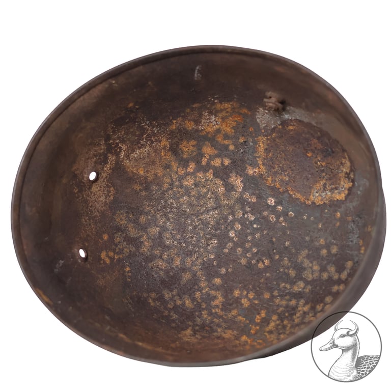 Stahlhelm Fallschirmjäger Glocke Scheunenfund