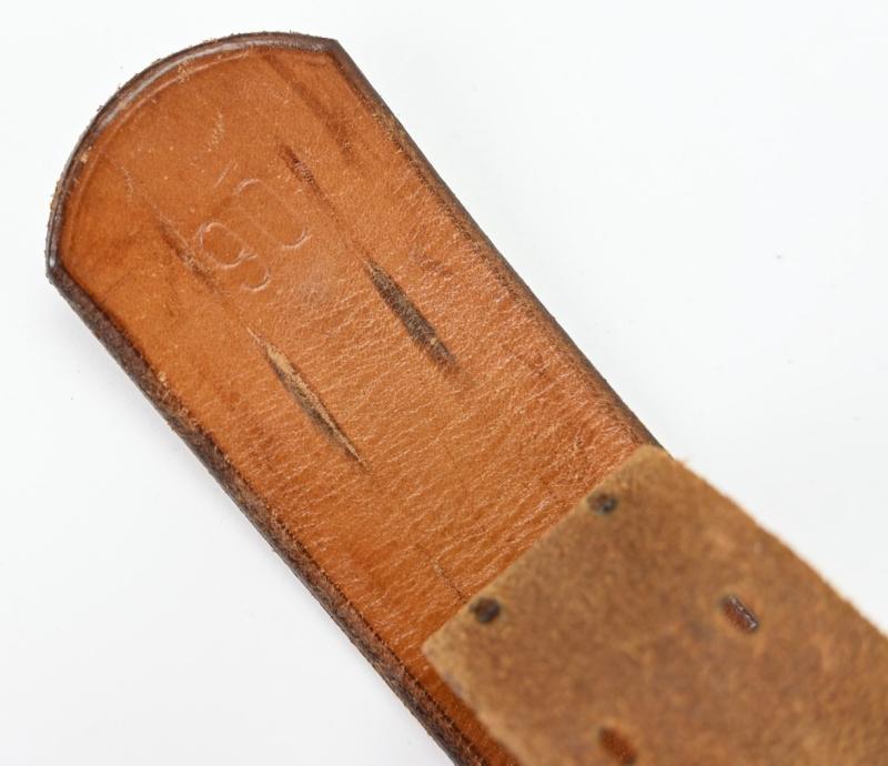 German LW Brown Leather Combat Belt