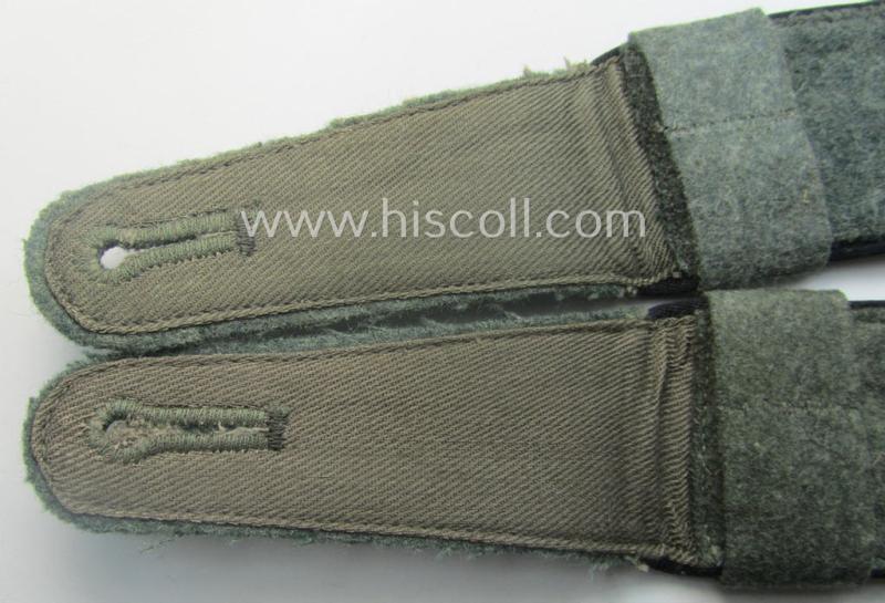 Pair of early- (ie. mid-) war-period WH (Heeres), 'M40'- (ie. 'M43-) pattern 'cyphered' EM-type shoulderstraps (with firmly-attached 'Überschuben'!): 'Soldat u. Mitglied des Pionier-Batallions 142'