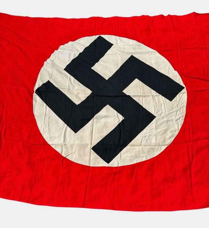 Large NSDAP Double-Sided  Flag – Dutch Wartime Manufacture