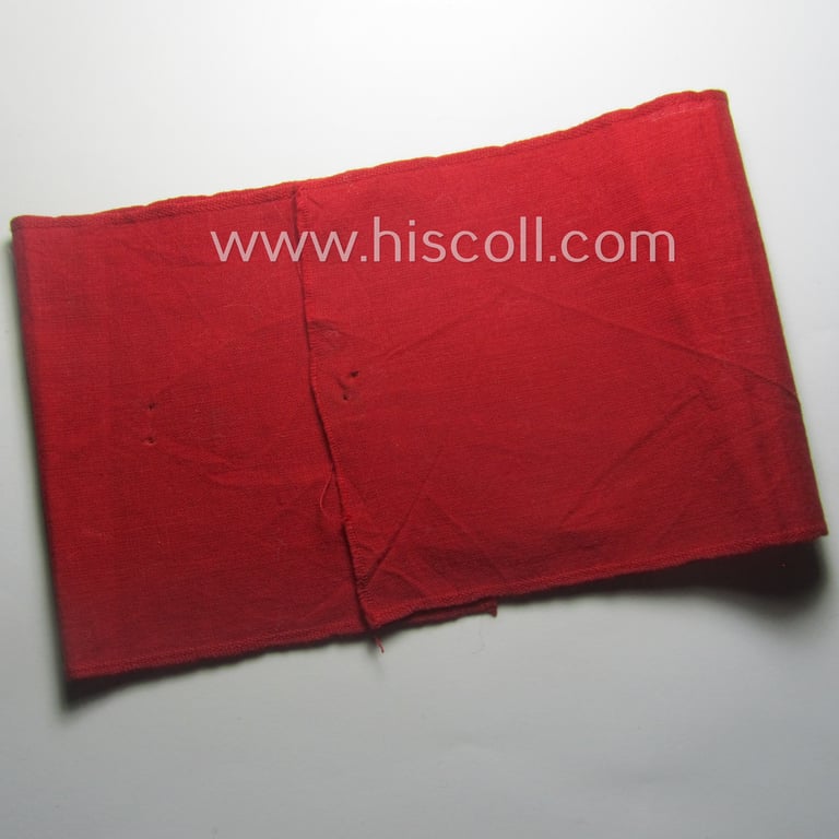 Rarely found, N.S.B.O.- (or: 'Nationalsozialistische Betriebszellenorganisation'-) related armband (ie. 'Armbinde')