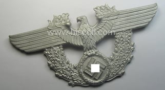 'Standard-issue'-pattern- and aluminium-based, 'Polizei'- (ie. police) 'Tschako' cap-eagle...