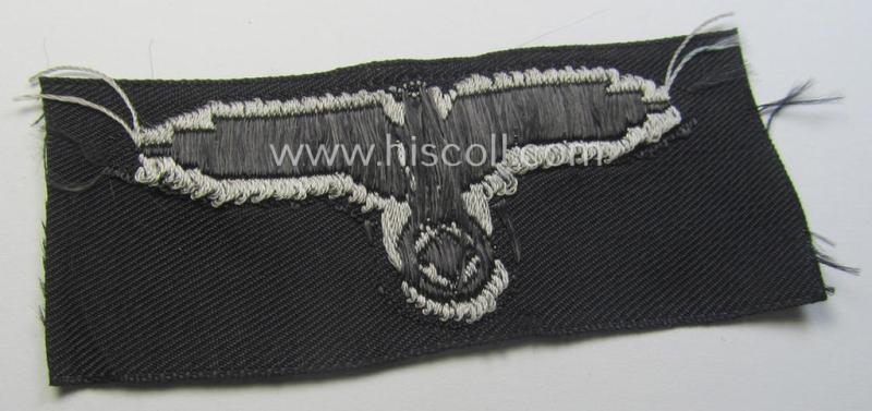 'Waffen-SS'-type EM- (ie. NCO-) type side-cap eagle as executed in 'BeVo'-weave-pattern