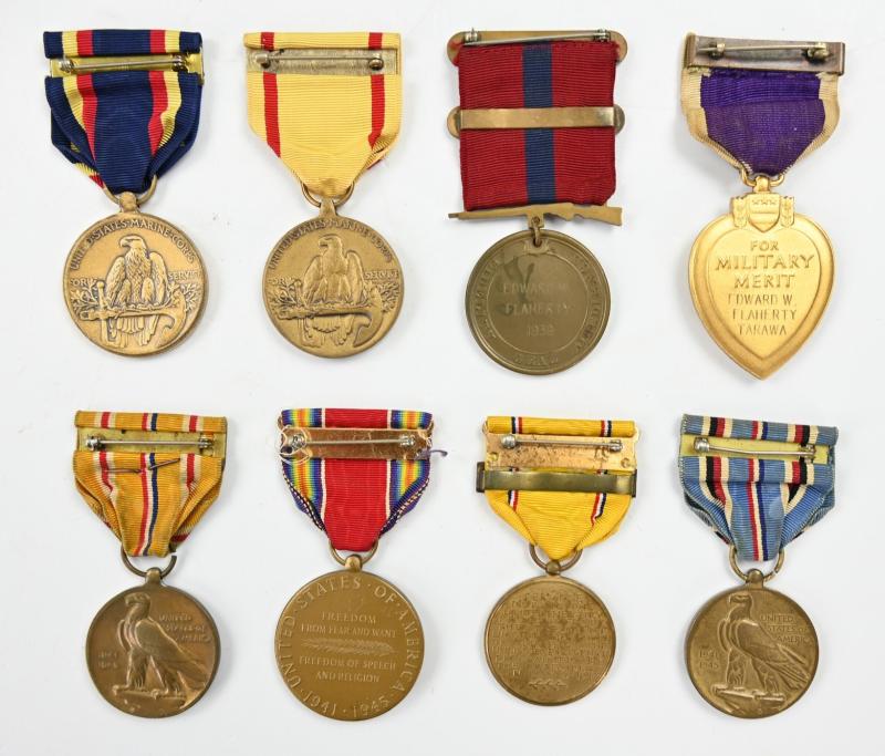 USMC WW2 Medal Grouping 'Edward W. Flaherty - 2nd Marines Division'
