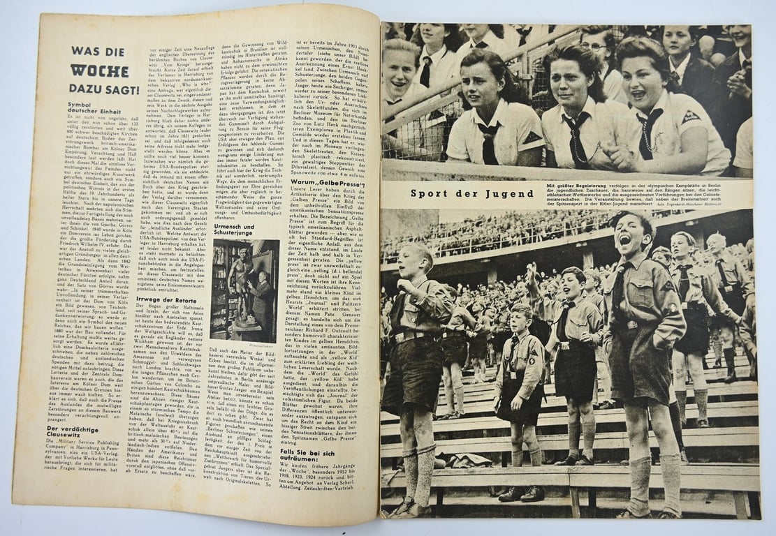 German Third Reich Magazine 'Die Woche' 1943
