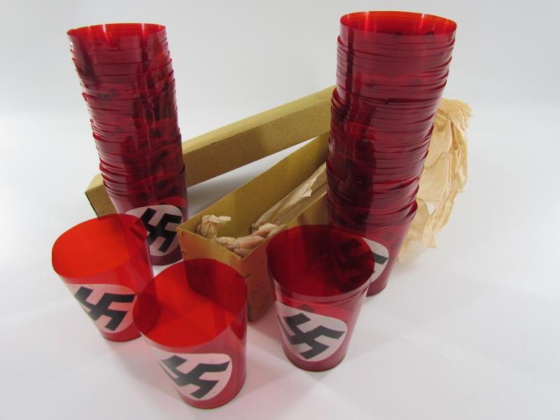 NSDAP Political Party Celluloid Candle Holders, Original