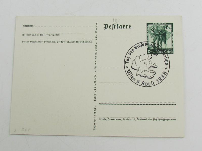 Postcard : 13 März 1938 - Anschluss Austria'
