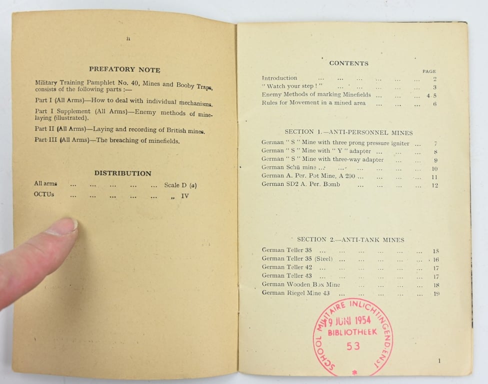 British WW2 Manual Nr. 40 Mines & Boobytraps