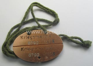 Mid-war- (albeit 'standard-issue'-) pattern, WH (Kriegsmarine) typical aluminium-based-...