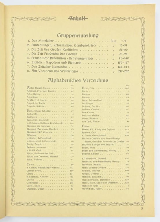 German Third Reich Era Cigaretalbum 'Die Großen der Weltgeschichte'