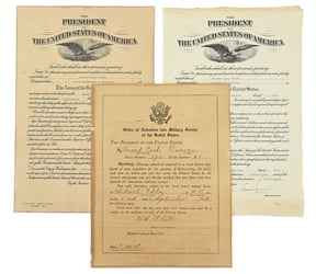 US Pre-WW2 Promotion Documents Set