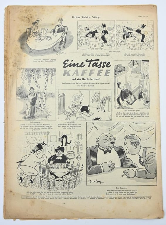 German Berliner Illustrierte Zeitung Newspaper 1940