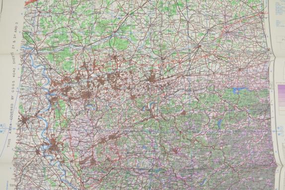 British WW2 Mapcard 'Dusseldorf' Germany