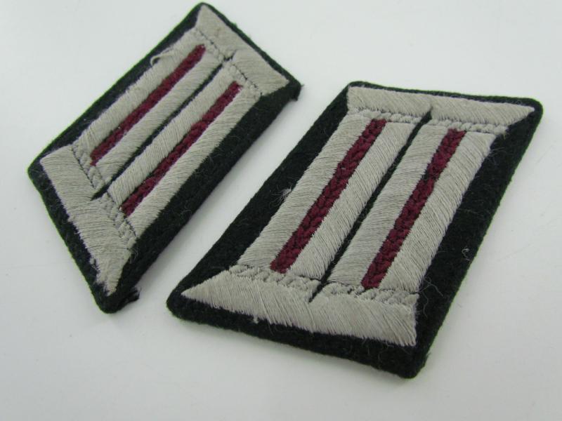 Wehrmacht Heer Nebelwerfer ( Smoke Troops ) Officers Collar Tabs