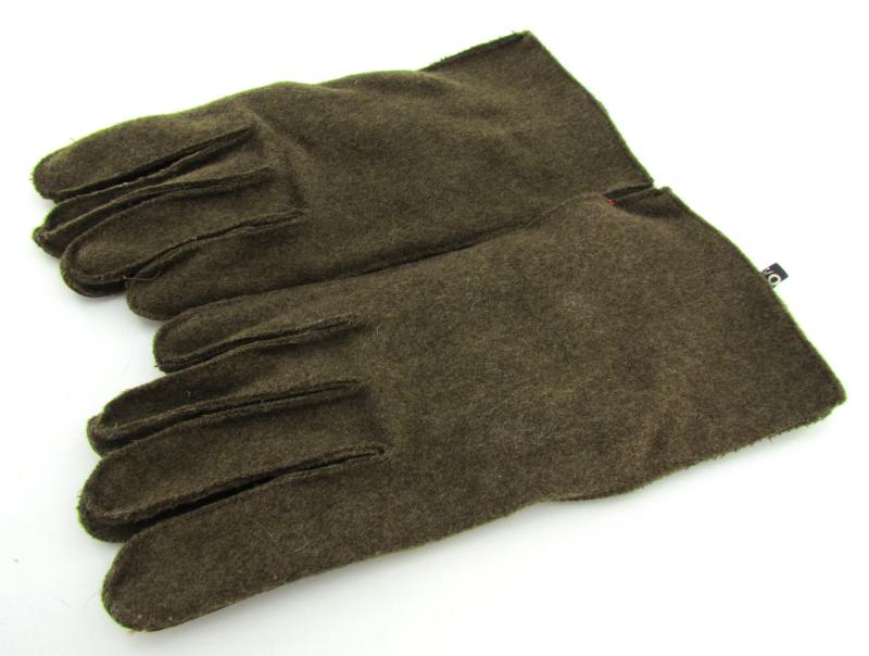 US WWII Wool/Leather winter gloves