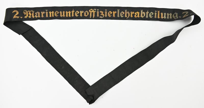 German KM Cap-Tally '2.Marineunteroffizierlehrabteilung 2''