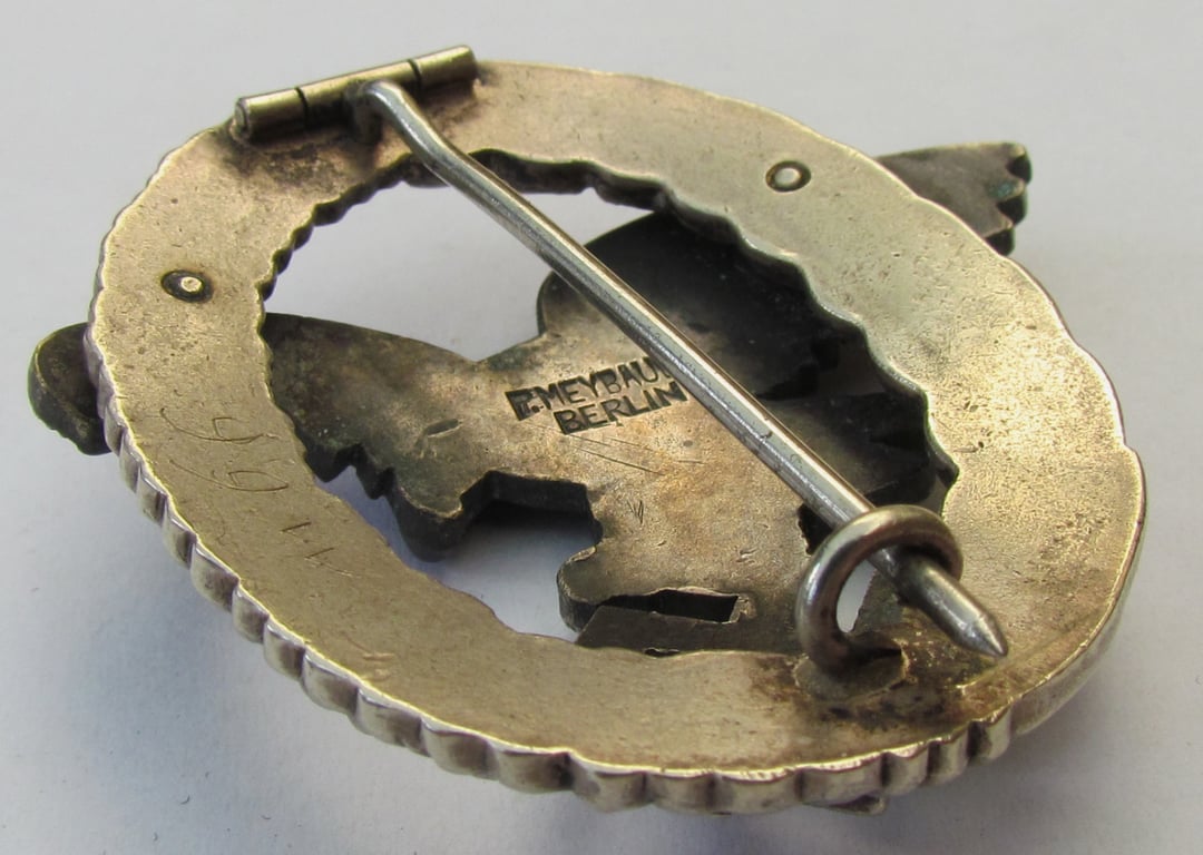 Luftwaffe Observer Badge by P. Meybauer, Berlin – Early Tombak/Buntmetall