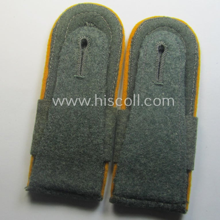 Pair of early- (ie. mid-) war-period WH (Heeres), 'M41'- (ie. 'M43-) pattern 'cyphered' NCO-type shoulderstraps (with 'Überschuben'!): 'Uffz. u. Mitglied des Kavallerie-Aufklärungs-Abts. 36'