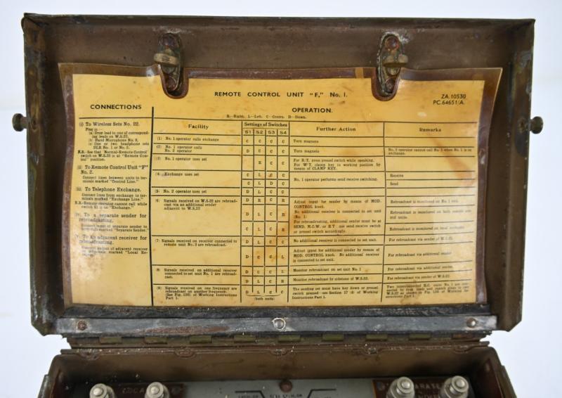 British WW2 Wireless Remote Control Unit F