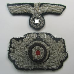 Clearly used- and/or cap-removed, WH (Heeres) officers'-pattern, visor-cap...