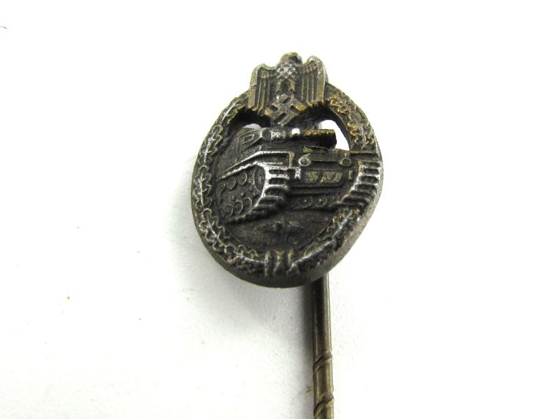 Miniature Panzer Combat Badge in Bronze